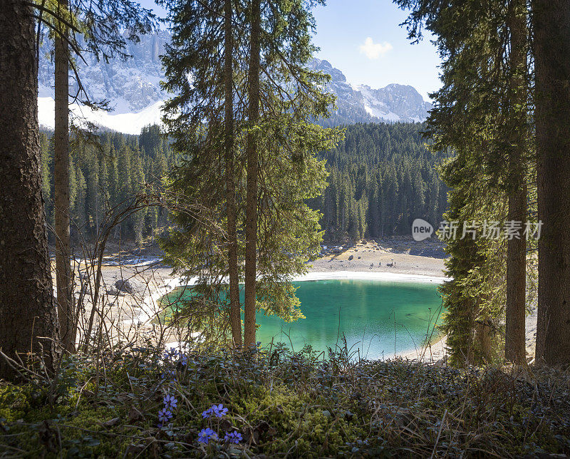 爱抚湖- Karersee, Trentino-Alto Adige，意大利